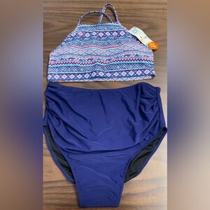 Women Maternity pregnancy swimsuit 2 piece